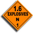 1.6N explosive placard